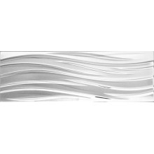 Płytka ceramiczna srebrna metalizowana fala 30x90
