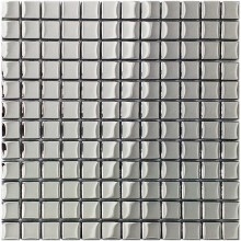 Mozaika szklana srebrna metalizowana 30x30